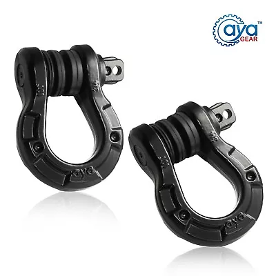 AYA Gear 3/4  Premium D-Rings Shackle 2PK|66000 Lbs Break Strength W/ 7/8  Pin • $39.99