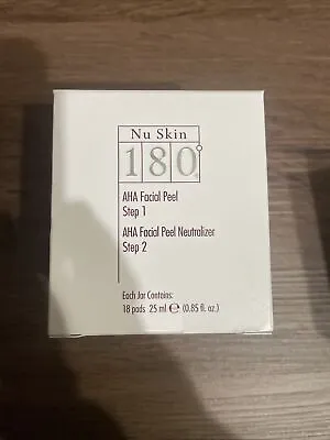 Nu Skin NuSkin 180 AHA Facial Peel & Neutralizer Anti-Aging 2-Steps Kit 18 Pads • $46