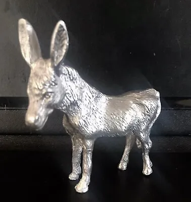 Pewter Donkey Mule Highly Detailed Statue Figurine • $9.95