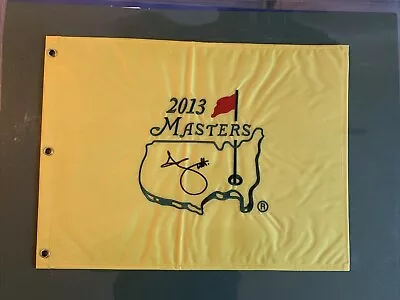 Adam Scott Signed 2013 Masters Pin Flag Augusta Nationa • $290