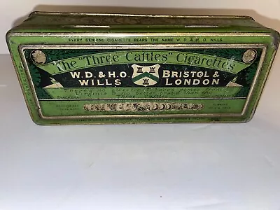 Vintage Three Castles Cigarettes Tobacco Tin London Empty • $20