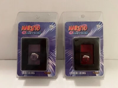 $24.99 • Buy Naruto Shippuden Lot Of 2 Rings - Itachi & Tobi Ring - Spirit - NEW
