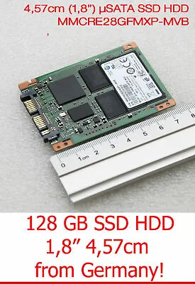 £101.10 • Buy 128GB SSD 1,8   4,57 CM HDD Hard Drive Μsata Micro SATA MMCRE28GFMXP-MVB Slim 1