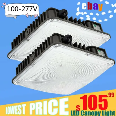 2 Pack LED Canopy Light 70W 8400Lm 300W HID/HPS Equal Gas Station Canopy Light • $88