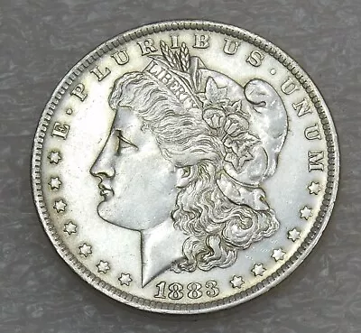 1883 O Morgan Silver Dollar AU/BU Bright Frosty Luster In Saflip #H841 • $54.88