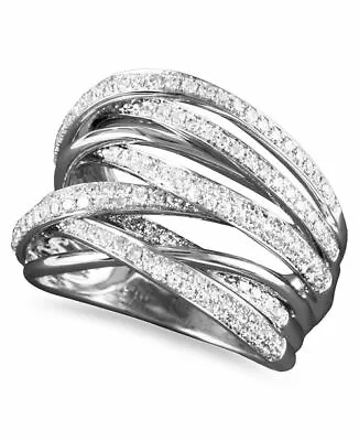 EFFY Diamond Overlap Ring (3/4 Ct. T.w.) In 14k White Gold Size 5 • £1508.33