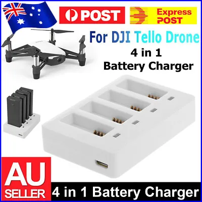 $16.29 • Buy 4 In 1 USB Multi Battery Quick Charging Charger Hub For DJI TELLO RC Drone AU