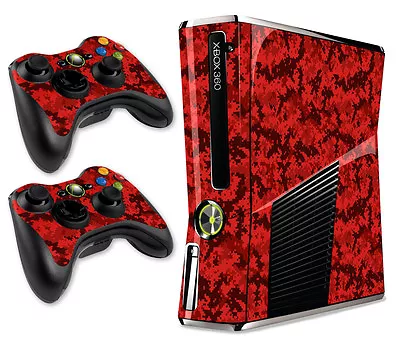 $8.95 • Buy Skin Decal Wrap For Slim Model Black Xbox 360 S Warfare Cod Console - DIGICAMO R