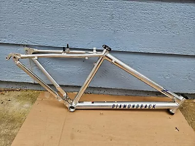 1997 Diamondback Zetec 2.1 Aluminum Mountain Bike Frame Chrome Silver 16  Small • $200