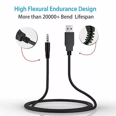 $4.95 • Buy 3.5mm Car AUX Audio Plug Jack Male To USB 2.0 Male Cord Converter Adapter Cable