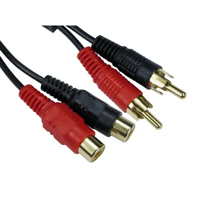£6.49 • Buy Two Phono RCA Extension Cable Male Female 3m 5m 10m