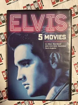 Elvis 5-Movie Collection [DVD] - Like New - GI BLUES - BLUE HAWAII - GIRLS! • $11.25