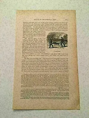 KP34) Union Army Medic Litter Battle Of Shiloh Civil War 1886 Engraving • $9.95