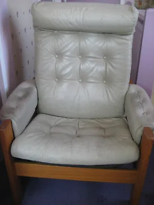 £175 • Buy Ekornes Vintage Reclining Chair And Foot Stool