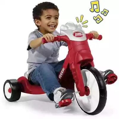 RADIO FLYER My First Big Flyer With Lights & Sounds Big Front Wheel Tricycle NEW • £64.99