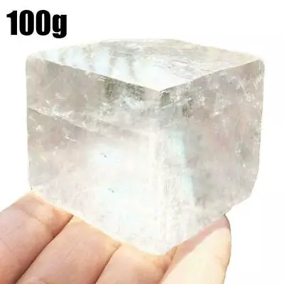 Natural Iceland Spar Crystal Mineral Teaching Specimen A 1PC A H8R4 • £6.97