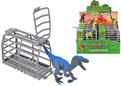 Jurassic Era Volcanic Lost World Caged Dino Dinosaur Toy • £7.99