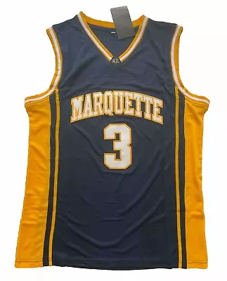 Dwayne Wade Marquette College Jersey New Stitched Mens Medium M RARE Miami Heat • $79.99