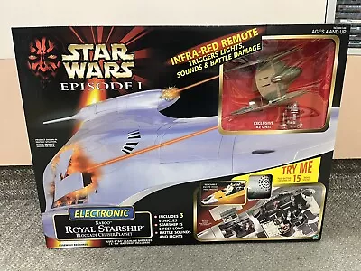 * Hasbro Star Wars Episode 1 Electronic Naboo Royal Starship Playset *st • $349.99