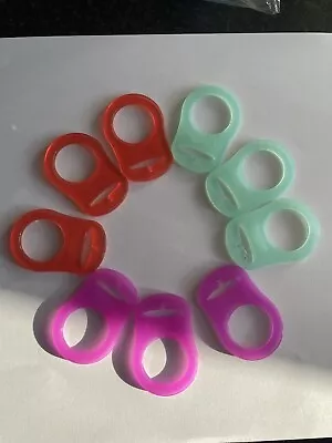 9 X Mam Style Dummy Adaptors Clip Pacifier Soother • £4