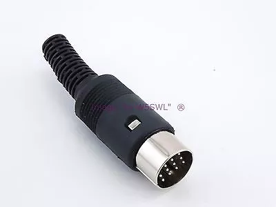 13 Pin Din Microphone Connector Plug 180 Degree Standard - By W5SWL • $9.85