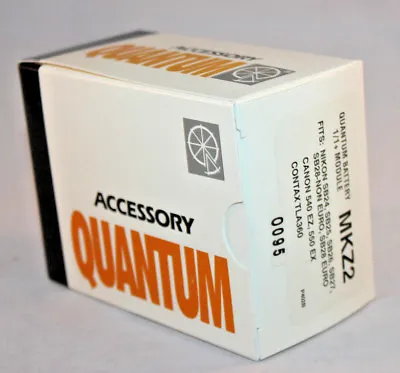 NEW QUANTUM BATTERY 1/1+ MKZ2 MODULE F NIKON SB 24 25 26 27 CANON 540 CONTAX 360 • $39.99