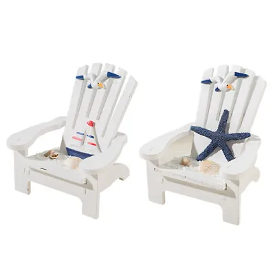 Toy House Accessories Miniature Beach Chair Miniature Chair Ornament • £10.55