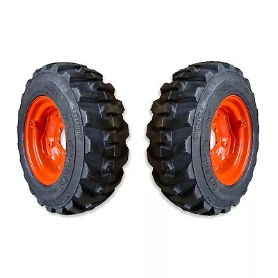 2 NEW 10-16.5 6 Lug Tires/Wheels/Rims For Kubota Tractor & More -10x16.5 • $690