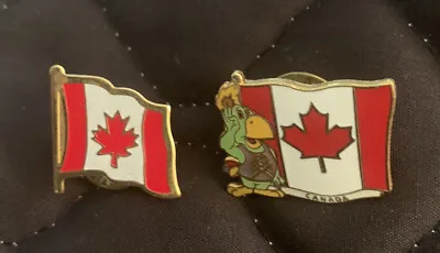 2 LOT CANADA 1987 Indianapolis Pan American AM Games Mascot Pin • $4.50