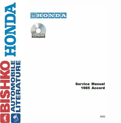 1985 Honda Accord Shop Service Repair Manual CD Engine Drivetrain Electrical OEM • $37.99