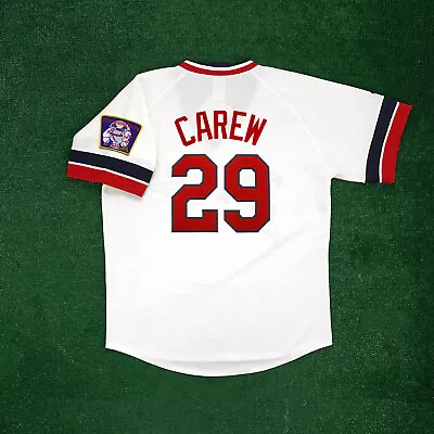 Rod Carew 1978 Minnesota Twins Cooperstown Throwback White Home Men's Jersey • $139.99