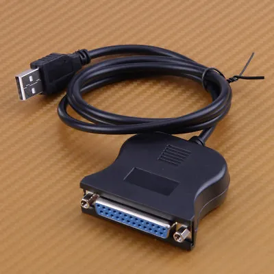 £5.57 • Buy For Windows 98/00/XP USB To 25-Pin DB25 Parallel Printer Cable Adapter PC LPT