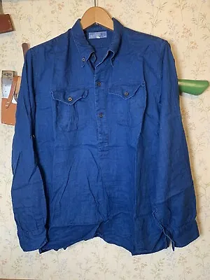 Mister Freedom Chemise M35 Shirt - Linen - Indigo - Large • $250