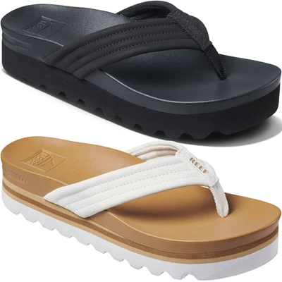 £47 • Buy Reef Womens Cushion Shea Hi Lug Sole Summer Beach Sandals Thongs Flip Flops