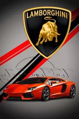 LAMBORGHINI POSTER Retro/ Vintage Tin Metal Sign Wall Art Home Garage Décor  • $12.99