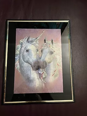 Vintage Unicorn Foil Wall Art Picture • $15