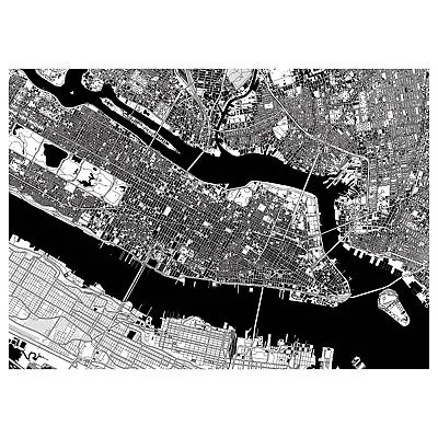 Ikea Bjorksta Manhattan From Above Large Picture Canvas 140 X 100cm NEW • £29.99