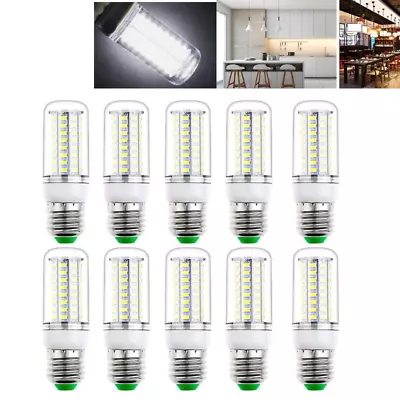 1-10PCS E27 72LED Corn Light Bulb 12W 110V Workshop Garage Lamp 6500K Daylight • $18.99