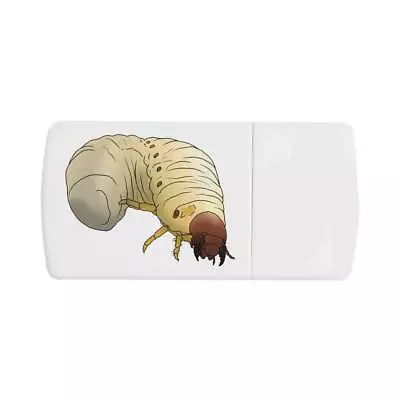 'Beetle Grub' Pill Box With Tablet Splitter (PI00023565) • $14.89