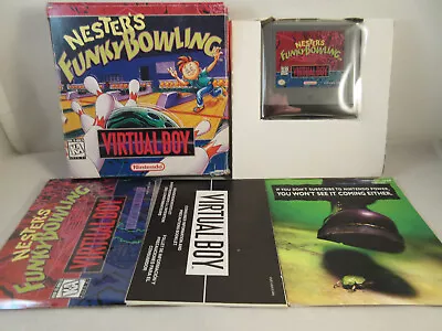 Nester's Funky Bowling (Nintendo Virtual Boy) CIB Game & Box & Manual US Version • $319.95