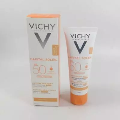 VICHY Capital Soleil SPF50  ANTI-TACHES 3 EN 1  50ml *NEW IN BOX* • $20.39