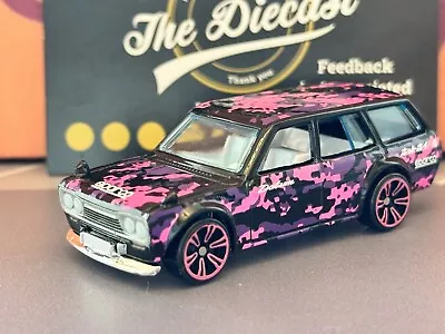 HOT WHEELS 71 Datsun 510 Wagon Neon Speeders NEW LOOSE 1:64 Diecast • £6.99