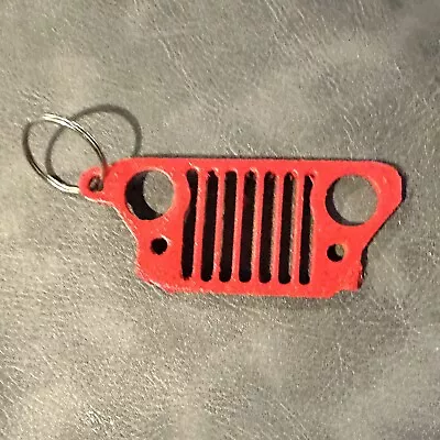 3D Printed Jeep Logo Of Grill Key Chain- You Pick The Color! • $8.99