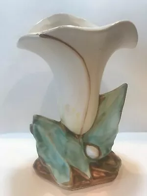 McCoy Pottery 1947 White Lily Flower Form  Vase • $60