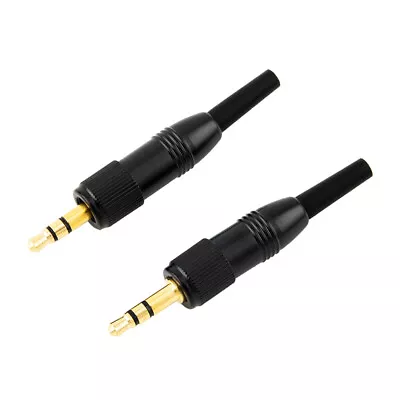 2Pcs 3.5mm 1/8  Stereo Screw Audio Connector With Locking Microphone Spare Plug • £5.99