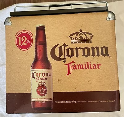 Corona Familiar Metal Ice Chest Cooler Rare • $80