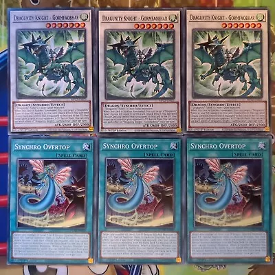 3 X MP22-EN025/DUNE-EN050 Dragunity Knight - Gormfaobhar/Synchro Overtop YuGiOh • £4.69