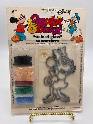 Vintage Makit & Bakit Sun Catcher Stained Glass Disney’s Minnie Mouse • $19.99