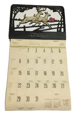 Vtg Mischel Lumber Company Calendar Richardton North Dakota Hunting Advertising • $26.24