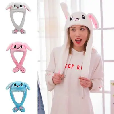 $7.69 • Buy  Trending Bunny Hat Cute Plush Rabbit Hat Moving Ears For All Ages